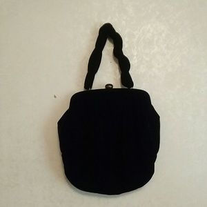 Black Velveteen Bag